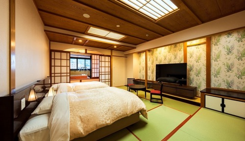 Special Modern Japanese-Western Room with Semi-Open-Air Bath - Non-Smoking