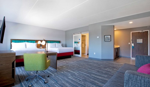 Studio Suite, 2 Queen Beds, Non Smoking, Refrigerator & Microwave (Wet bar)