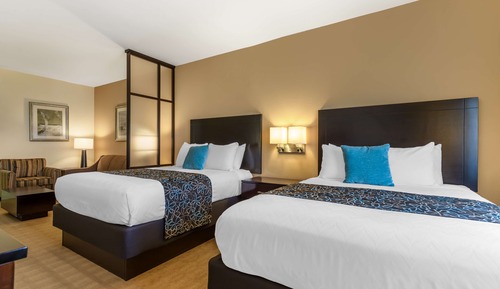 Suite, 2 Queen Beds, Non Smoking, Refrigerator & Microwave (with Sofabed)