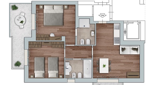 Junior Suite, 2 Bedrooms