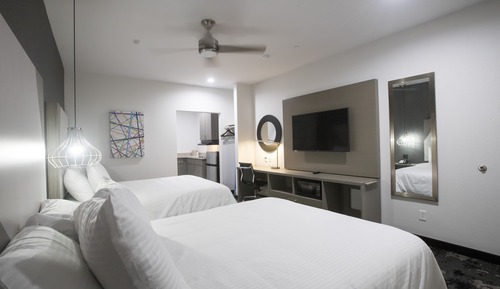 Family Single Room, 2 Double Beds, Non Smoking