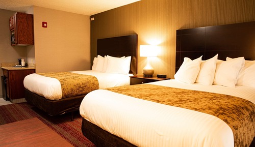Standard Room, 2 Queen Beds, Non Smoking, Refrigerator & Microwave