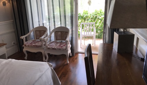 Double or Twin Room, Terrace, Garden View
