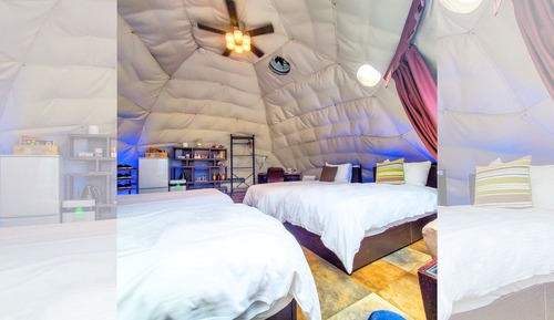 Glamping (with open-air bath)