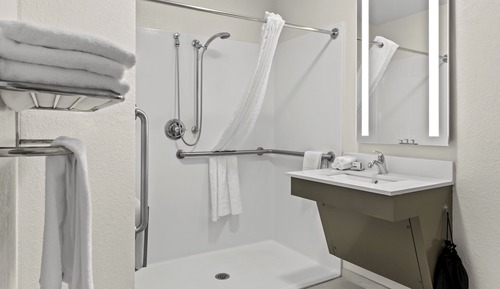 Studio Suite, 1 Queen Bed, Roll-in Shower (Mobility)