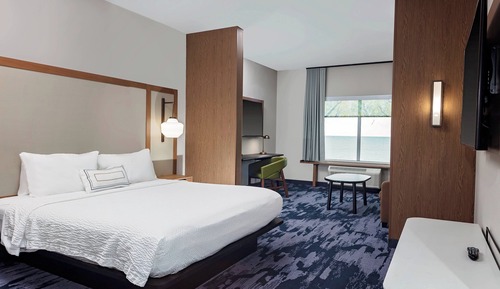 Suite, 1 King Bed with Sofa bed, Lake View