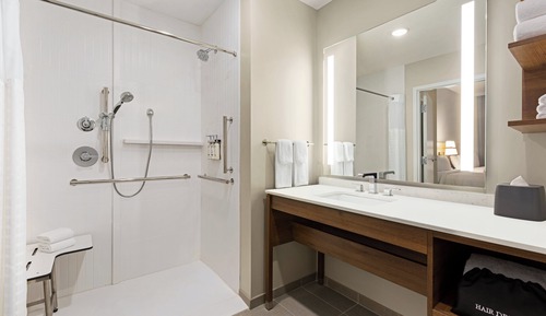 Studio Suite, 1 King Bed, Mobility Accessible, Kitchen (Accessible Shower)