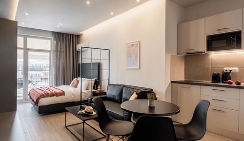 Design Apartment, Balcony, Partial Sea View