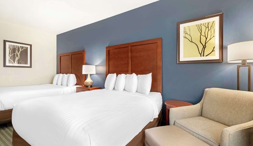 Standard Room, 2 Queen Beds, Non Smoking, Refrigerator & Microwave