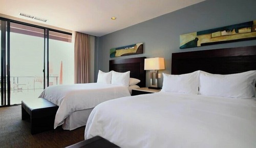 Junior Suite, 2 Double Beds, Sea View