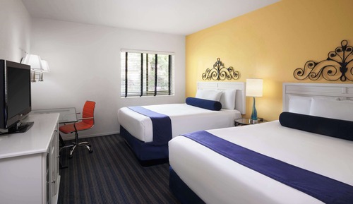Standard Room, 2 Queen Beds, Non Smoking, Refrigerator & Microwave