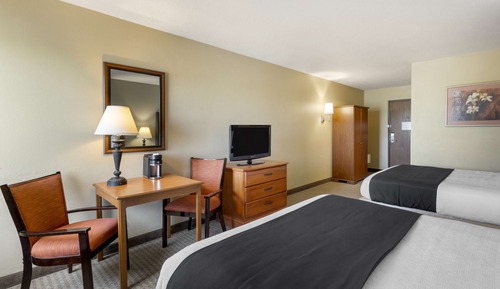 Standard Room, 2 Queen Beds, Non Smoking, Refrigerator & Microwave
