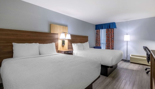 Standard Room, 2 Queen Beds, Non Smoking, Refrigerator & Microwave