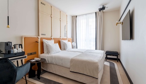 Standard Twin room - Complimentary soft minibar, courtesy tray, Chromecast, digital press