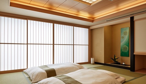 Japanese Western Style Deluxe Room with Open Air Bath, Mountain View