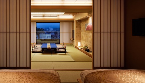 Deluxe Suite with Tatami Area, Open Air Bath and Mountain View