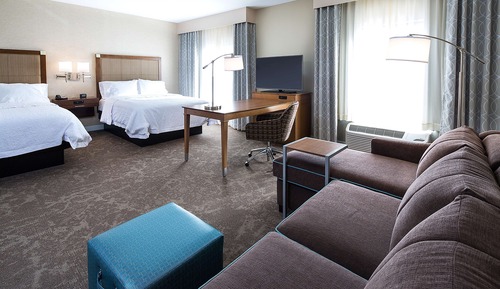 Studio, 2 Queen Beds, Non Smoking, Refrigerator & Microwave