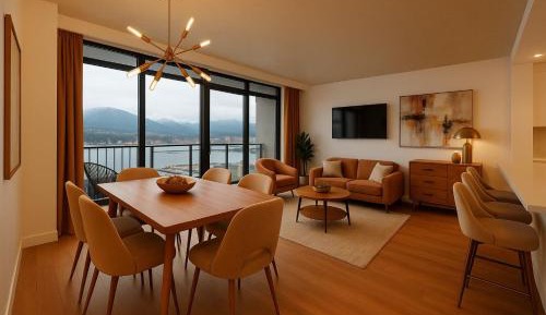 Two-Bedroom Apartment with Balcony and Sea View