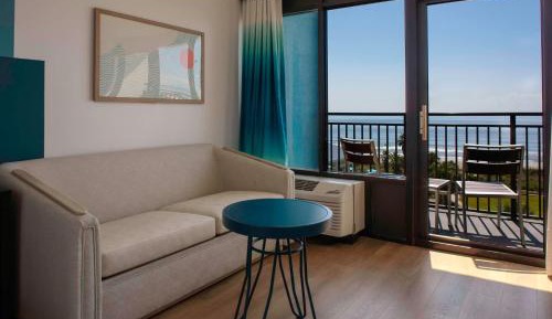 1 King Partial Oceanview with Sofa Bed