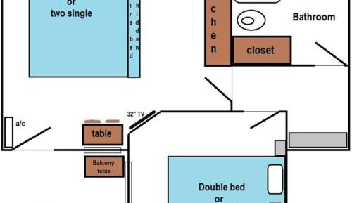 Quadruple Room with Garden View