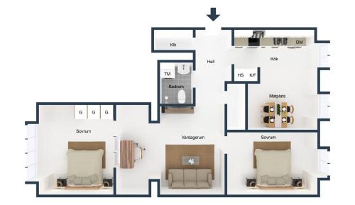 Two-Bedroom Apartment