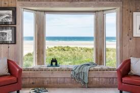 Manzanita House | Stones Throw - Oceanfront with hot tub, beach is just steps away!