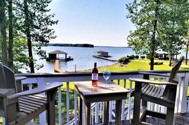 Littleton House | Heron View | Lake Gaston Retreat with Flat Lot and Sunset Views!! Sleeps 14