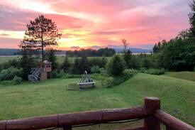 Tupper Lake House | Moody Sunset House