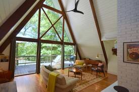 Roaring Gap Cabin | Elegant Retro A-Frame