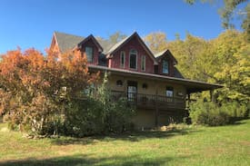 Lawrence House | Country Vineyard Retreat with deck