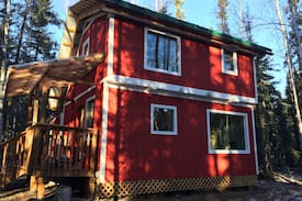 Fairbanks Cabin | The Cute Red Cabin in the Goldstream Valley