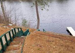 Waterboro House | Perch on Lake Sherburne Sleeps FOUR. Waterfront Lake House with Dock Makes a Great Home Base for Daily Excursions