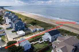 East Ocean View House | Courtyard Cottage STEPS TO THE BEACH