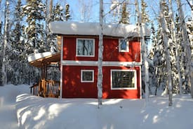 Fairbanks Cabin | The Cute Red Cabin in the Goldstream Valley