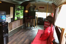 Paw Paw RV Rental | The BUS at Canal Cabins.