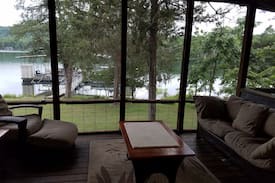 Lost Bridge Village Cabin | Uncle Fuzzys-2 Lakefront Cabins-Swim Dock-Wildlife