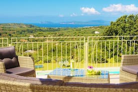 Alghero Villa | Villa Champagne.Stunning pool and view of the sea