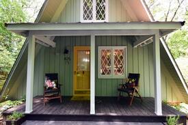 Roaring Gap Cabin | Elegant Retro A-Frame