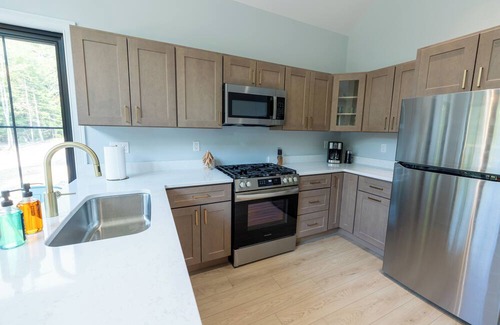 Bartlett Ski Chalet | Brand New 2-bedroom chalet in charming Bartlett with WiFi, AC and EV Charger