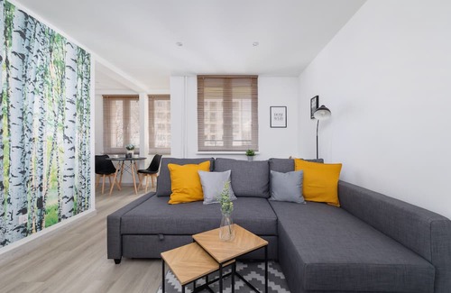 Katowice Apartment | Ordona 20A | Katowice | 2 People | Studio | Remote Work | Furnished Balcony