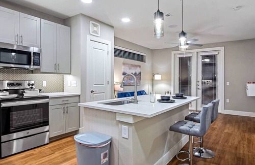 Fort Worth Apartment | Modern Escape: 1 King BR with Gym | Pool | Laundry