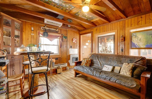 Logansport Cabin | Riverfront ‘Shiitake Cabin’ w/ Private Hot Tub!