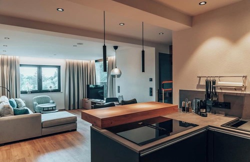 Wallenfels Apartment | Large apartment (80sqm) with private sauna and rain shower