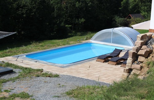 Mirova pod Kozakovem House | Vacation home Dola II in Bohemian Paradise with pool