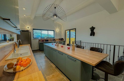 Saint-Romain-en-Viennois House | MAS 5* SPA SAINT QUENIN-26PEOPLE-AIR-CONDITIONING-HEATED POOL-JACUZZI-SAUNA