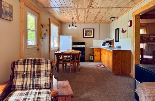 Trout Lake Cabin | Updated Rustic Cabin #5 at Twin Cedars on Frenchman Lake in Trout Lake, MI