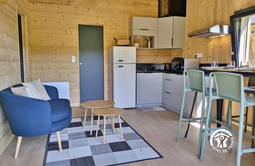 Saint-Berthevin Cottage | Peaceful Chalet at Camping de Coupeau for 4 Guests