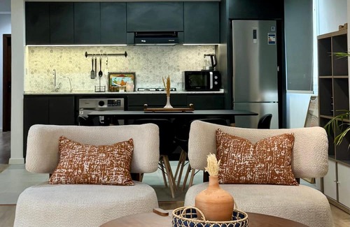 Sheikh Zayed City Apartment | Premium 3BR Apt | Soft Industrial design | In Sheikh Zayed city
