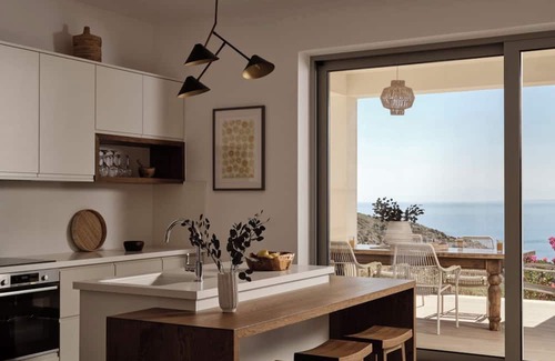 Korithi Villa | Luxury modern Villa, nestled on the mountain side with panoramic sea view.