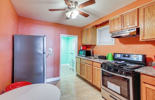 Chester House | Walk to Subaru Park: Retro Townhome w/Patio